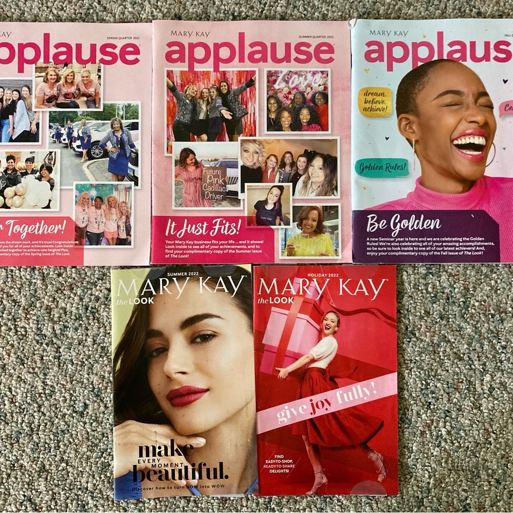 MARY KAY APPLAUSE MAGAZINES 2022 Consultant SPRING SUMMER FALL Issues The LOOK